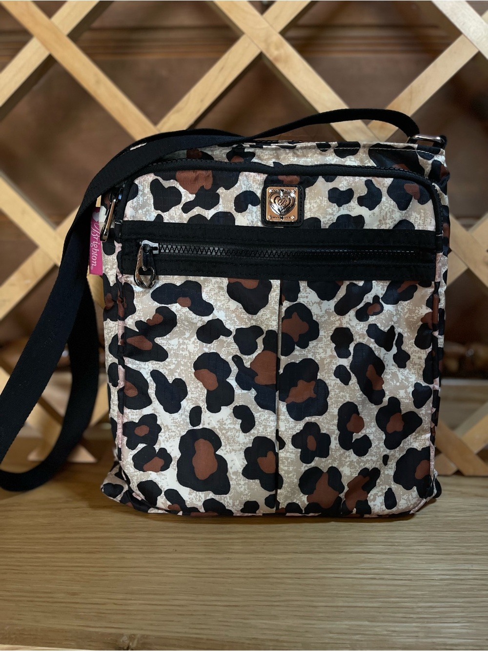 NWOT Brighton’ Selva Travel Crossbody/ Open Heart Logo Hardware